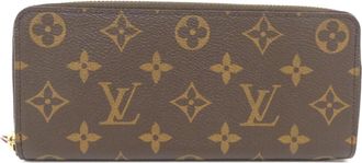 Louis Vuitton Fuchsia Marron Monogram Monogram Long Wallet (Bi-Fold) (Pre-Owned)