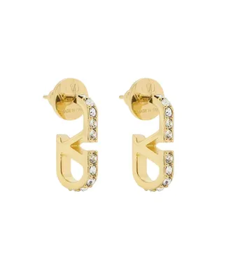 Valentino Garavani Golden Signature Stud Earrings