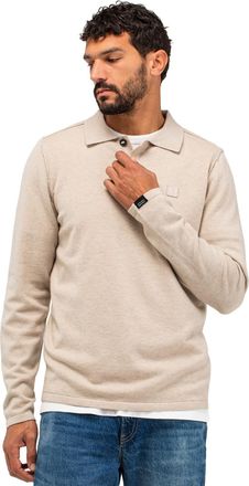 Butcher of Blue polo beige effen