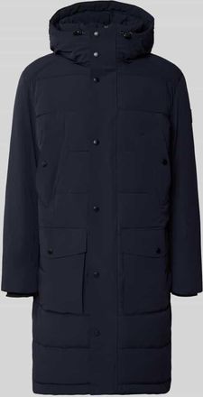 Strellson Regular Fit Steppmantel mit Logo-Patch Modell CRASHER in Marine, Größe 46