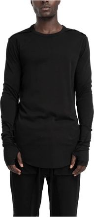 Thom Krom Heren, Tops, Zwart, Maat: M Katoen