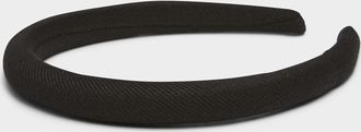 Simons Womens Ultra-soft fine-rib headband