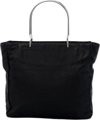 Prada Pre-owned Tote Bags, female, Black, Size: ONE SIZE Pre-owned Vintage Tote