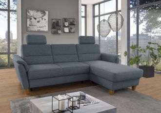 HOME AFFAIRE Ecksofa »Palmera L-Form, B: 244 cm« optional Bettfunktion & Bettkasten, Federkern