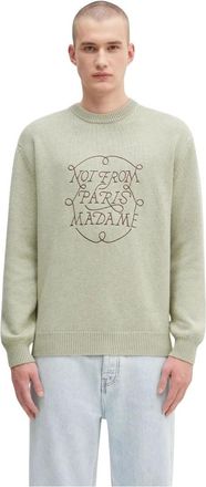 Dr&ocirc;le de Monsieur Sweatshirts - Heren - Ronde hals truien - Groen - 2XL - Truien & Vesten