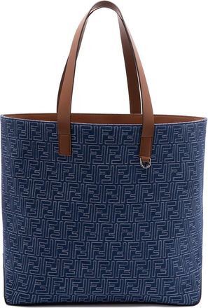Fendi Canvas Stripes Medium Shopping Bag