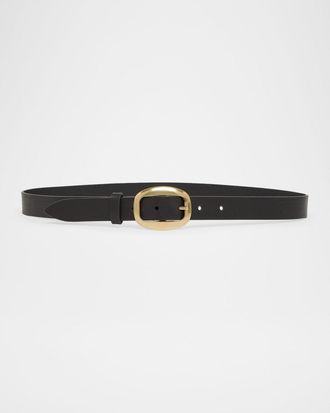 Isabel Marant Dara Small Buckle Leather Belt