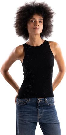 Marella Baldi Gebreide Tanktop - Dames - Tops zonder mouwen - Zwart - M - Wol - Tops