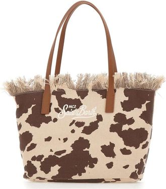 MC2 Saint Barth Tote Bags, female, Multicolor, Size: ONE SIZE City Bag Fringe
