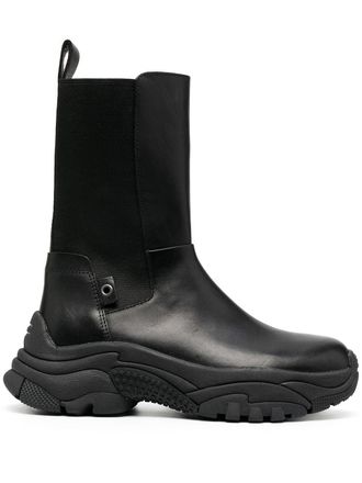 Ash Adapter leather boots - Black