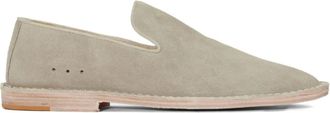 Osklen Moc su&egrave;de slip-on mocassins - Groen