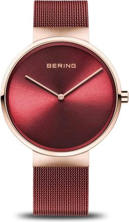 Bering Dames Klassiek Horloge 14539-363 - Dames - Horloges - Rood - ONE Size - Accessoires