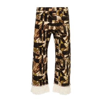 Pierre-Louis Mascia Cropped Trousers, female, Multicolor, Size: XS Cropped Trousers