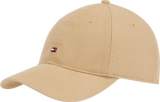 Tommy Hilfiger Baseball Cap TOMMY HILFIGER TH FLAG SOFT 6 PANEL CAP, Herren, clayed pebble, Web, Baumwolle, unifarben, Caps Baseball Cap, Mit festem Schirm
