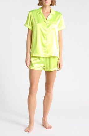 Tart Dixie Satin Shorts Pajamas in Lime Punch at Nordstrom Rack, Size X-Large