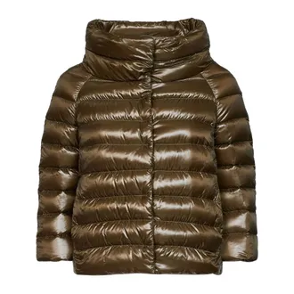 Herno Sofia Mini Cape - - Jackets - Donna - Verde - XL