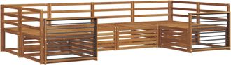 vidaXL Conjunto De Sof&aacute;s De Exterior 6 Uds. Natural Vidaxl
