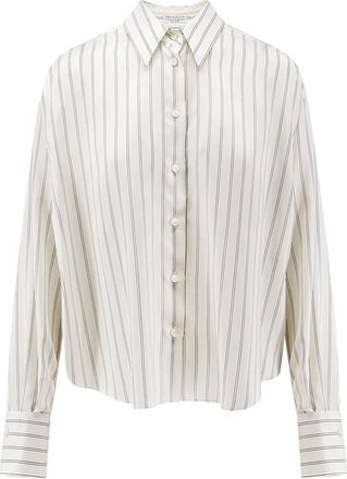Brunello Cucinelli Donna, Camicette, Bianco, S, new