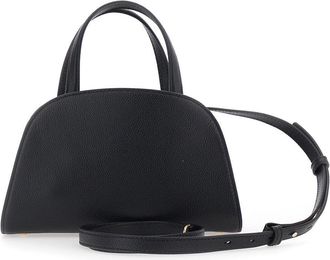 Tory Burch Womens Tote Bag Romy Black Leather Handles Cow