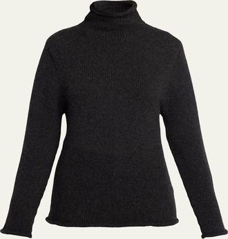 The Row Mariam Mock-Neck Cashmere Sweater