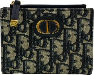 Dior Navy Canvas Wallet (Bi-Fold) (Pre-Owned)