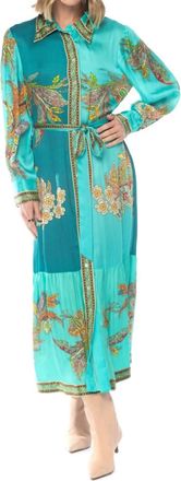 Tolani Andie Caribbean Dress In Green