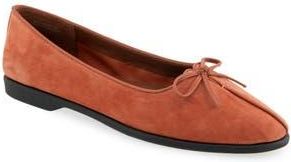 Aerosoles Novia Ballet Flat in Rust Suede at Nordstrom Rack, Size 9