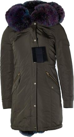 Philipp Plein Philipp Plein, green fur parka with removable lining