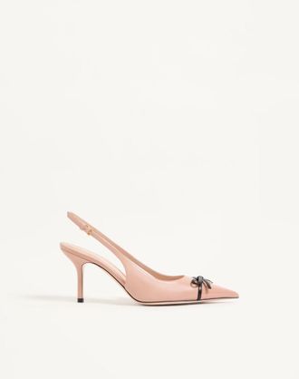 Valentino Garavani Bepointy Slingback Pump In Patent Leather And Kidskin 80Mm Wo