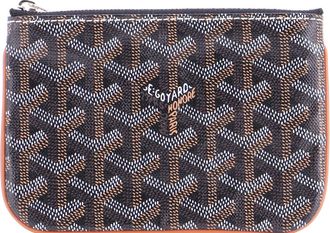 Goyard Senat Zip Pouch Coated Canvas Mini