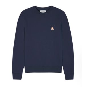 Maison Kitsun&eacute; Heren, Sweatshirts & Hoodies, Blauw, Maat: L Katoen