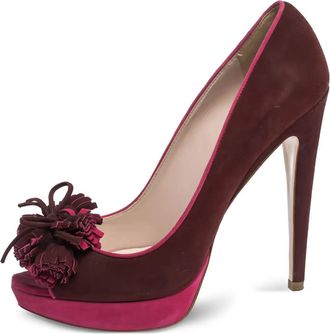 Miu Miu Pumps con nappa 130mm - Rosso