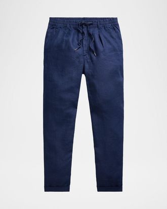 Polo Ralph Lauren Men & apos;s Prepster Slim Tapered Linen Pants