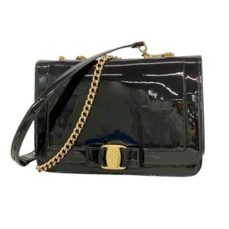 Ferragamo Pre-owned Shoulder Bags, female, Black, Size: ONE SIZE Pre-owned Shoulder Bag