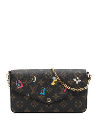 Louis Vuitton 2018 Monogram Love Lock Pochette Felicie crossbody bag - Brown