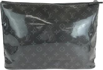 Louis Vuitton Pre-owned Clutches, male, Black, Size: ONE SIZE Pre-owned Canvas clutches
