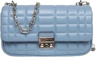 Michael Kors Borsa a spalla convertibile Tribeca con catena grande - - Bags - Donna - Blu - ONE SIZE