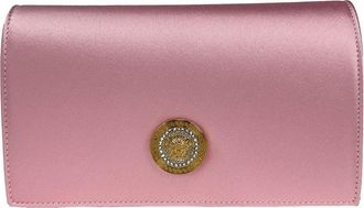 Versace Versace Medusa Crystal Satin Mini Chain Crossbody Bag Womens Purse