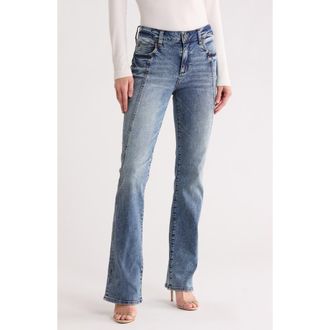 Kut from the Kloth Nicole Seamed High Waist Bootcut Jeans in Daphne at Nordstrom Rack, Size 12