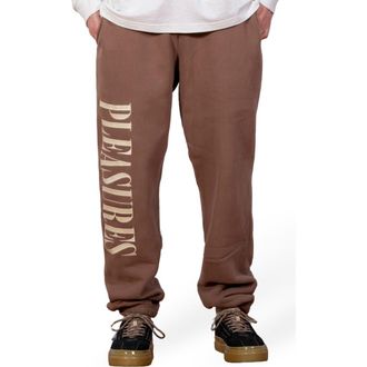 Pleasures Onyx Logo Joggers in Brown at Nordstrom, Size Xx-Large