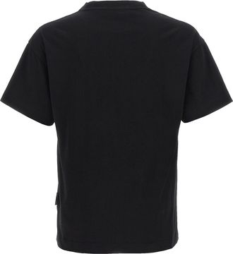 Palm Angels Mens Black Cotton T-Shirt