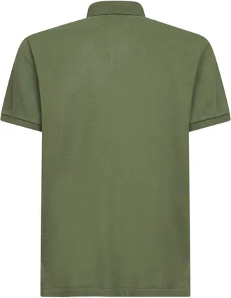 Polo Ralph Lauren Mens Garden Trail Iconic Mesh Polo Shirt Green Cotton T-shirts And Polos