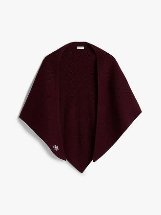 Tommy Hilfiger Cashmere Blend Logo Embroidery Triangle Scarf