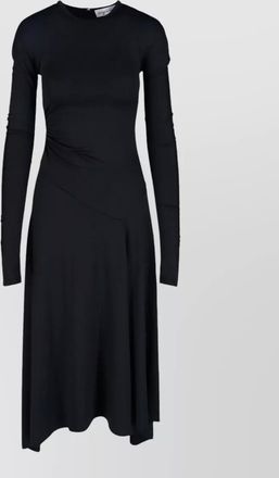 Victoria Beckham long sleeve dress asymmetric hem detail