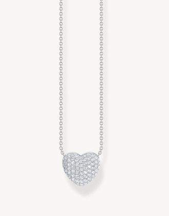 Thomas Sabo Collana bianca in argento
