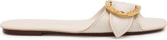 Zimmermann Solena Leather Sliders - Off White - 40 (IT40 / UK7)