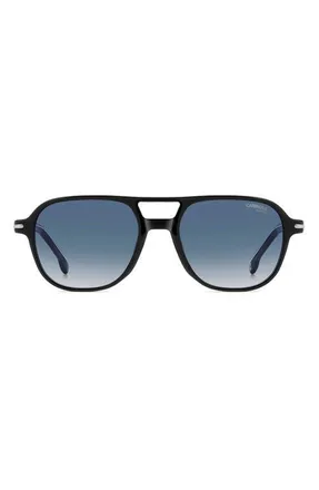 Carrera CA 392/S 54mm Square Sunglasses in Black Blue/blue Sf at Nordstrom