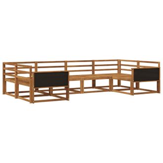 vidaXL Conjunto De Sof&aacute;s De Exterior 6 Pcs Natural Vidaxl