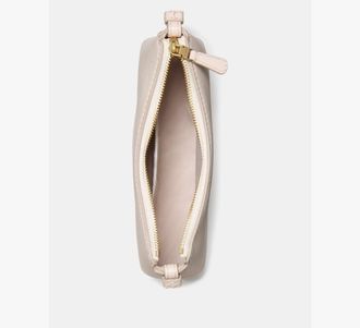 Kate Spade New York Womens Loop Crossbody Bag in Beige | Pebble Leather