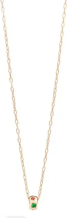 POMELLATO Iconica Multi Stone Pendant Necklace in Rose Gold/multi at Nordstrom, Size 17